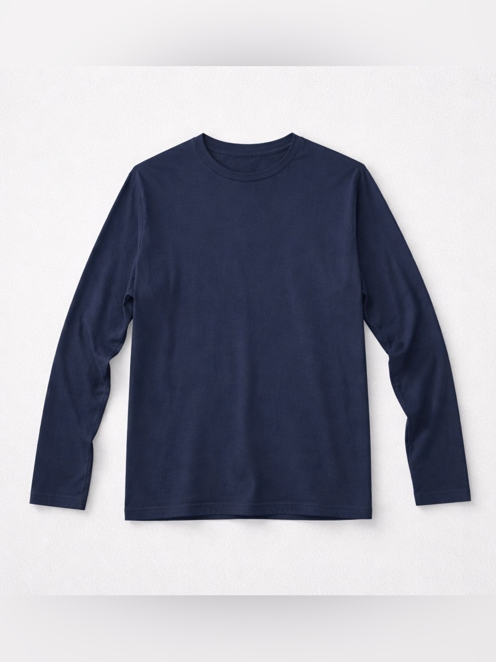 Old Navy Men’s Navy Long Sleeve Crewneck | Soft Stretch Basic